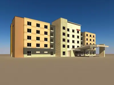 Hotel M2 3D model