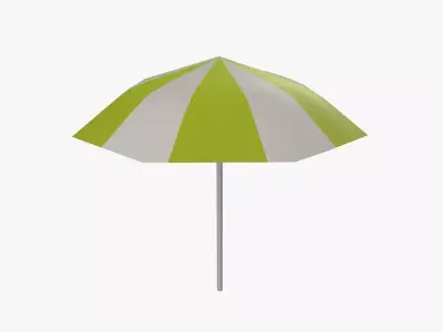 Cartoon Umbella Low-poly 3D model
