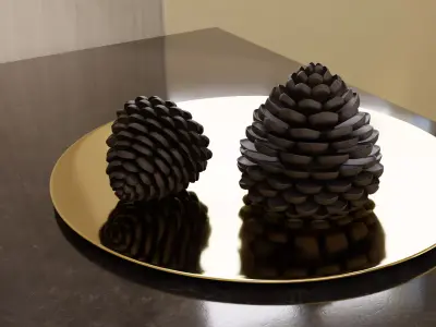 Decorative Pine Cone Free 3D model