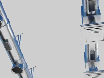 building air ventilation 3D model