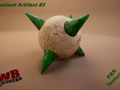 Ancient Artifact 3 Low-poly 3D model