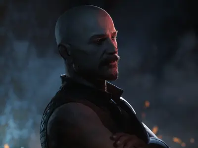 Character Pirate Low-poly 3D model