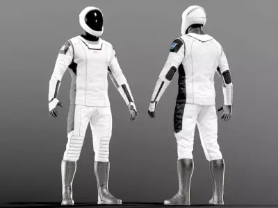 SPACESUIT SpaceX Dragon Starman Free 3D model