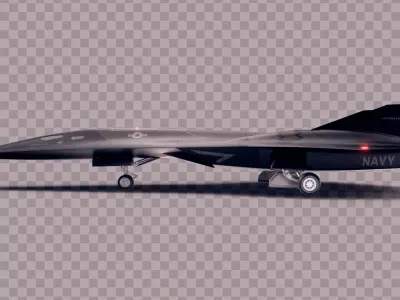 SR-72 Darkstar from Top Gun Maverick Low-poly 3D model