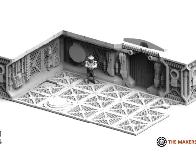Derelict Station Terrain Set 3D print model