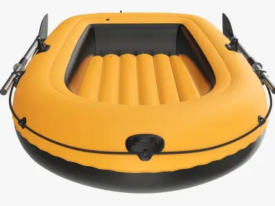 Boat inflatable 04 v2 3D model