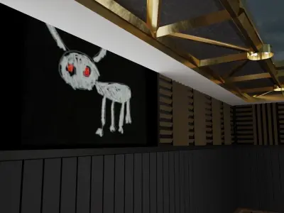 Drakes OVO Basketball Court 3D model