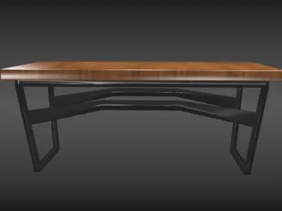 Decorative table Low-poly 3D model