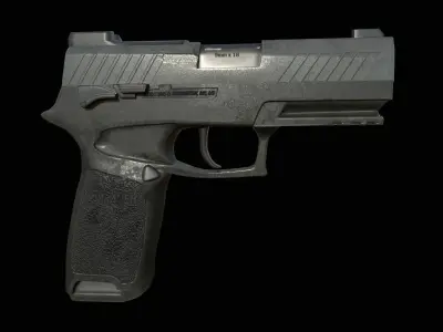 Pistol sig M18 Free low-poly 3D model