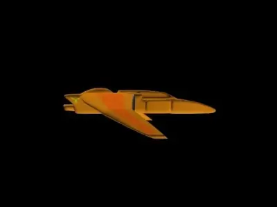 Phoenix Class Interceptor Low-poly 3D model