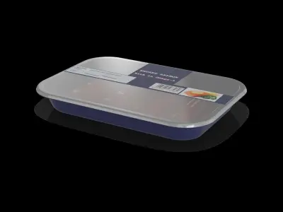 Meat snacks and cabanossi Smoked Salmon 3D model