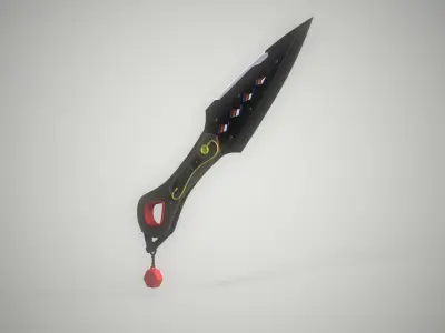 Sci-Fi Knife - Kunai 3D model