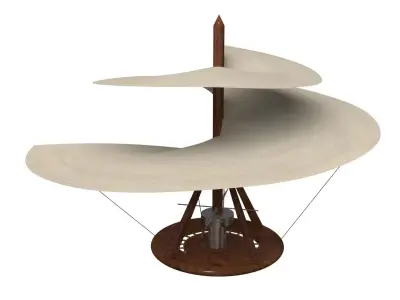 Leonardo da Vinci helicopter 3D model