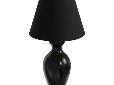  Eno Ceramic Danteur Mirror Shade Lamp Model, Black 
