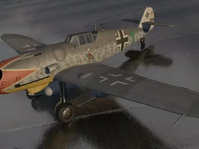 Messerschmitt Bf-109 G-6 Gustav 3D model