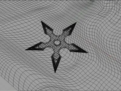 5 Point Shuriken 3D model