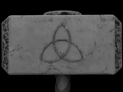 Thor Hammer Mjolnir Free 3D model