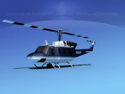 Bell UH-1N National Parks Service 3D model