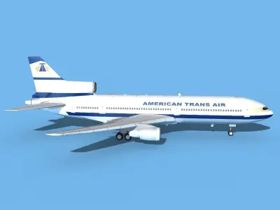 Lockheed L-1011 American Trans Air 1 3D model