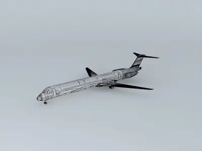 MD-83 GoldenJet The Heart of Iceland GJ27HOI Free 3D model