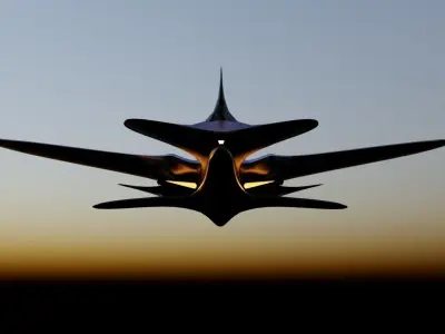 Spy Jet  Low-poly 3D model