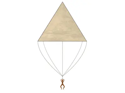 Leonardo da Vinci parachute 3D model