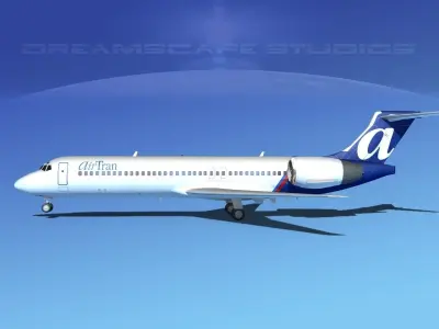Boeing 717-200 Air Tran 2 3D model