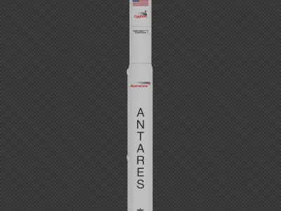 Antares 300 Rocket 3D model