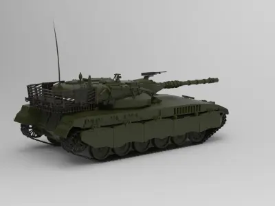 Merkava tank 3D model