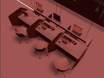 COUTER BARIER FULL 3D SCENE Free 3D model