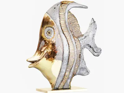 Sculptures of sea statuettes 01 3D model