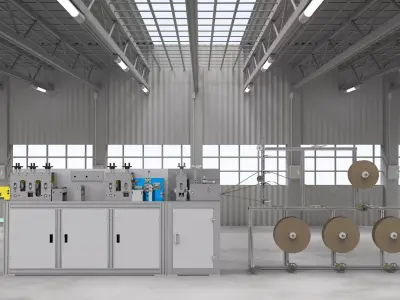 Front of face mask machine  3D model