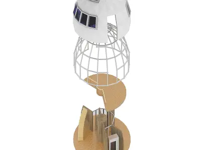 Dome House Free low-poly 3D model