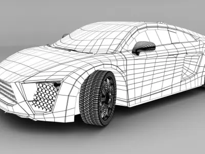 Audi 2017 Free low-poly 3D model