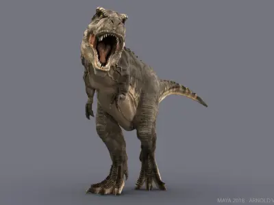 Tyrannosaurus Rex 2 RIGGED 3D model