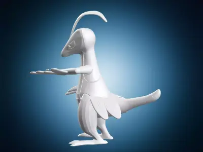 Grovyle Pokemon Character 3D Model 3D print model