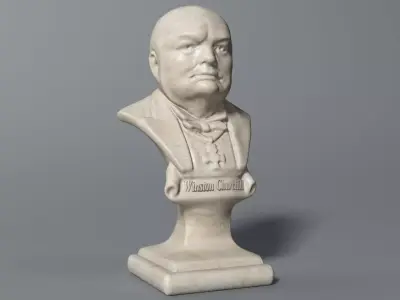 Winston Churchill Bust 3D model