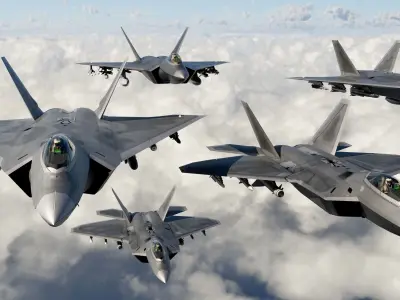 Lockheed Martin F22 HQ MODEL 3D model