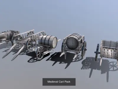 Medieval Multi-pack - Town Clutter 3D Model Collection