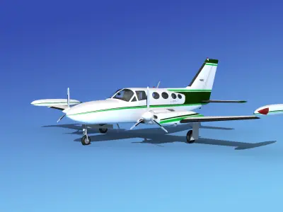 Cessna 421 Golden Eagle V10 3D model
