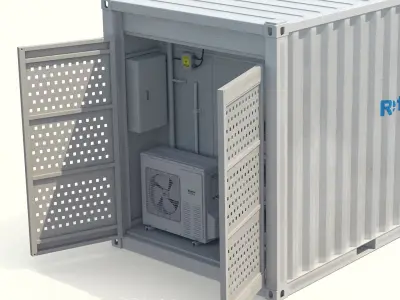 Refrigerated Container 3D model purchase