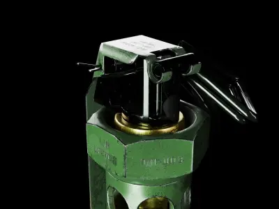  M-84 Stun Grenade 3D model Game-ready asset Low-poly 3D model