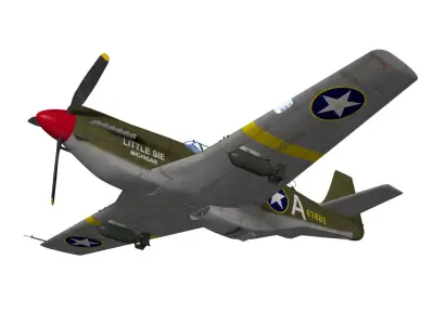 North American A-38 Apache 3D model