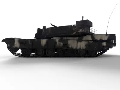 Collection Tanks DM Abrams US Low-poly 3D model