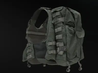 SOLDIER Bulletproof Vest Backpack 3D model