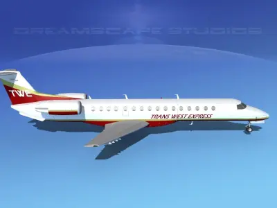 Embraer ERJ-140 Trans West Express 3D model