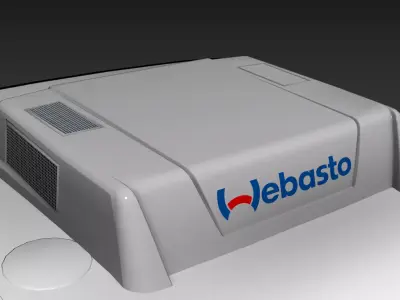 Truck Parking Air Conditioner Webasto Cool Top Vario 10E Low-poly 3D model