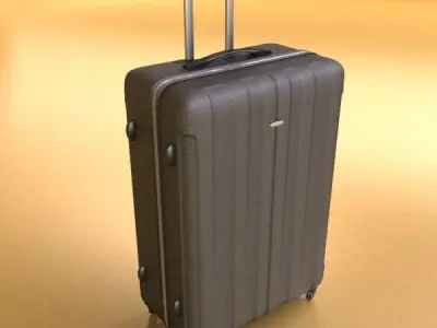 Rolling Suitcase 01 High Detail 3D model