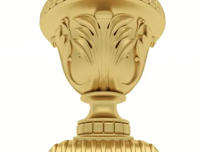 3D Carved Finial 1 for CNC and Visualiation Free low-poly 3D model