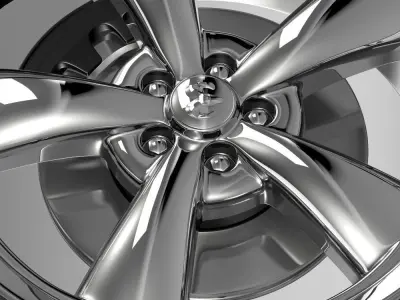 Mopar Dodge Challenger wheel 3D model
